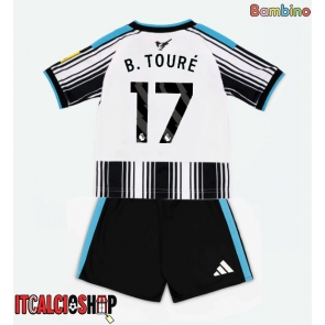 Newcastle United Bazoumana Toure #17 Prima Maglia Bambino 2026-27 Manica Corta (+ Pantaloni corti)